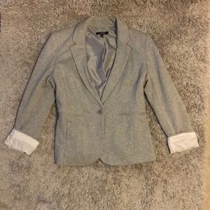 Blazer made with sweatshirt material